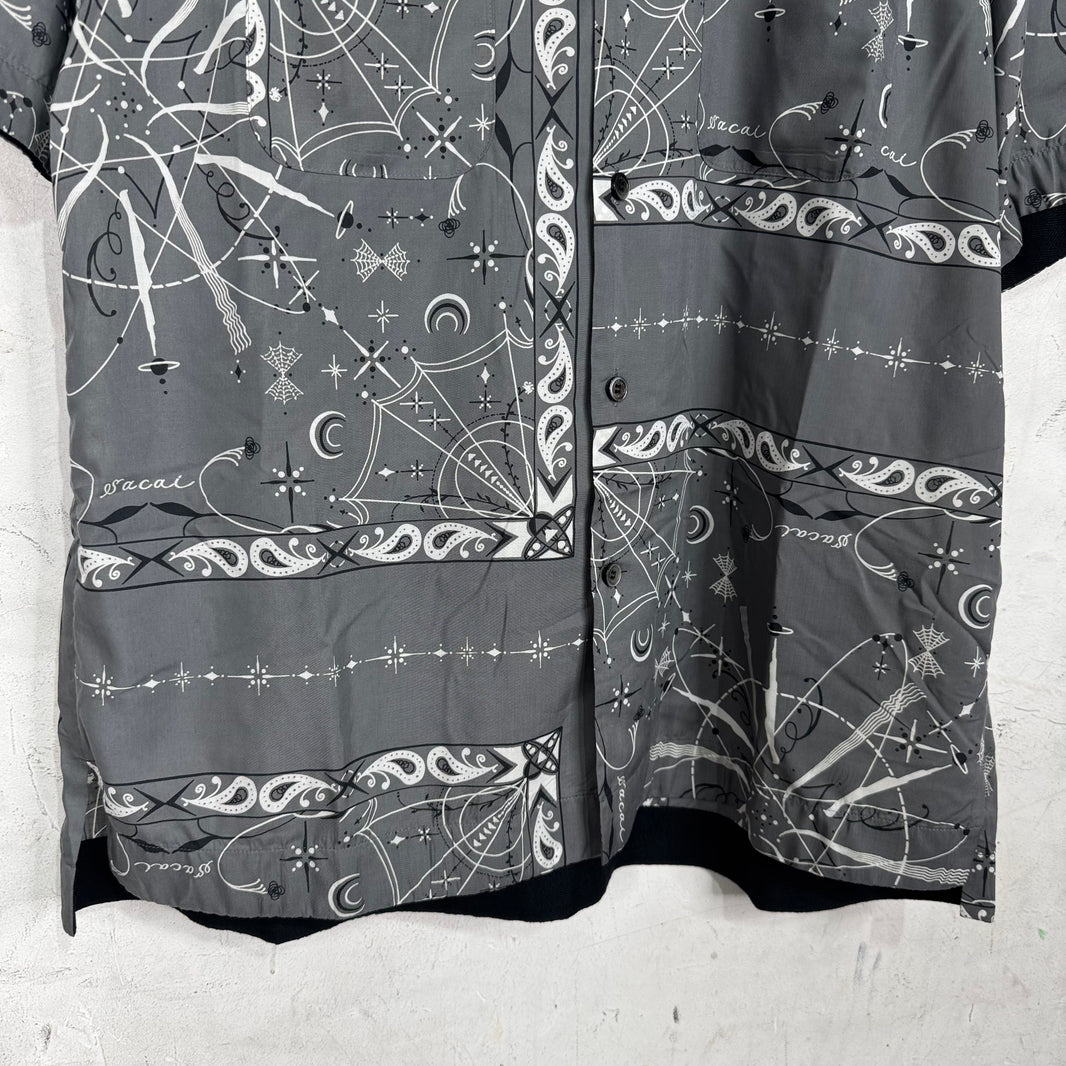 Sacai Paisley Buttoned S/S Shirt