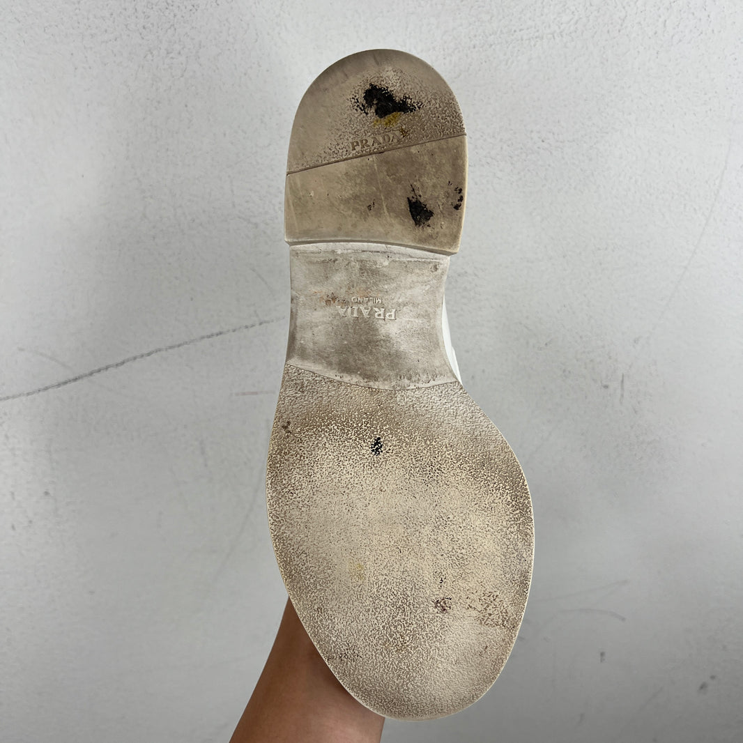 Prada White Loafers