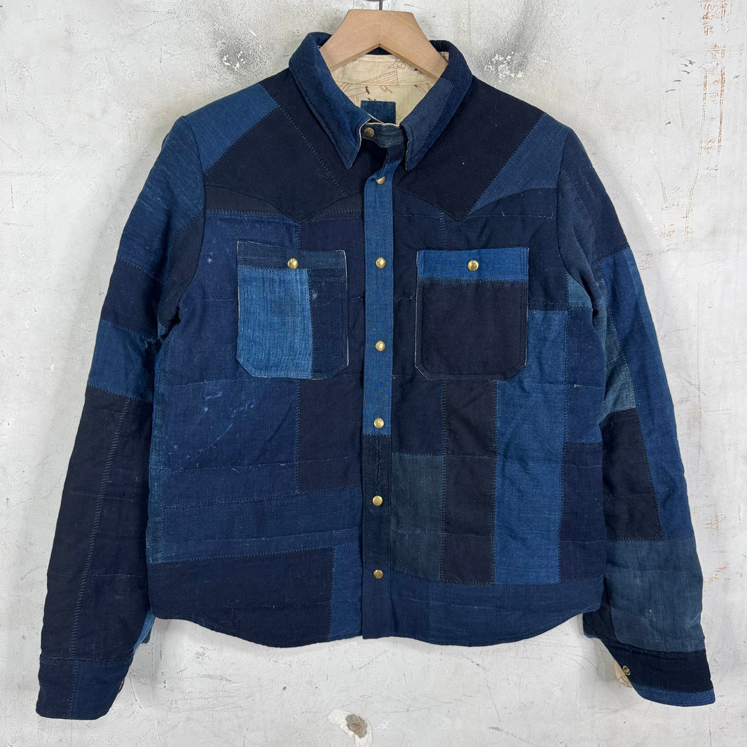 Visvim Women's Kerchief Indigo Down Overshirt