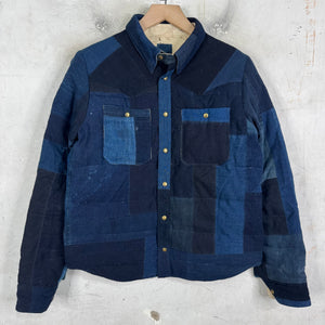 Visvim Women's Kerchief Indigo Down Overshirt