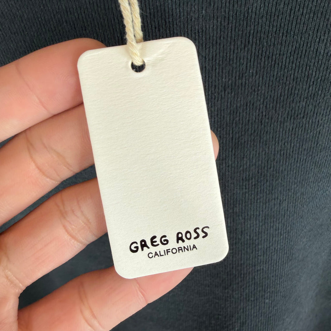 Greg Ross Cropped Gray/Red Sweater
