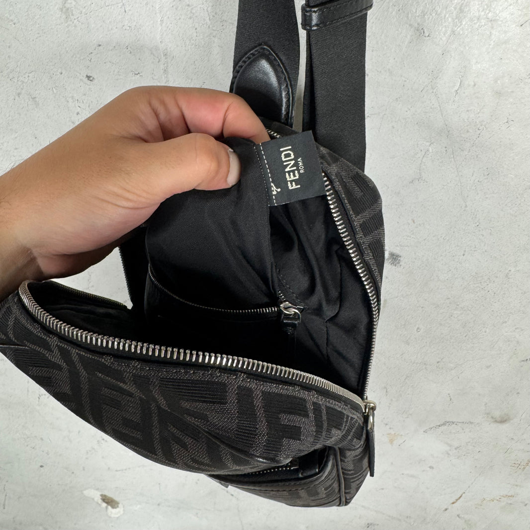 Fendi Canvas Zucca Sling Bag