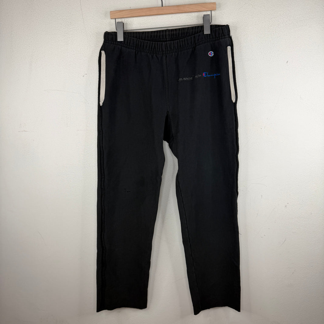 Off White Champion Black Sweatpants