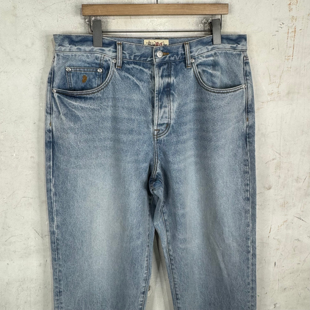 Stussy Light Wash Big Ol Jeans