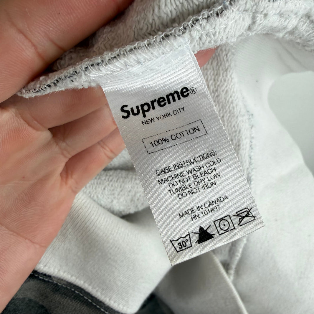 Supreme Snow Camo Flags Hoodie