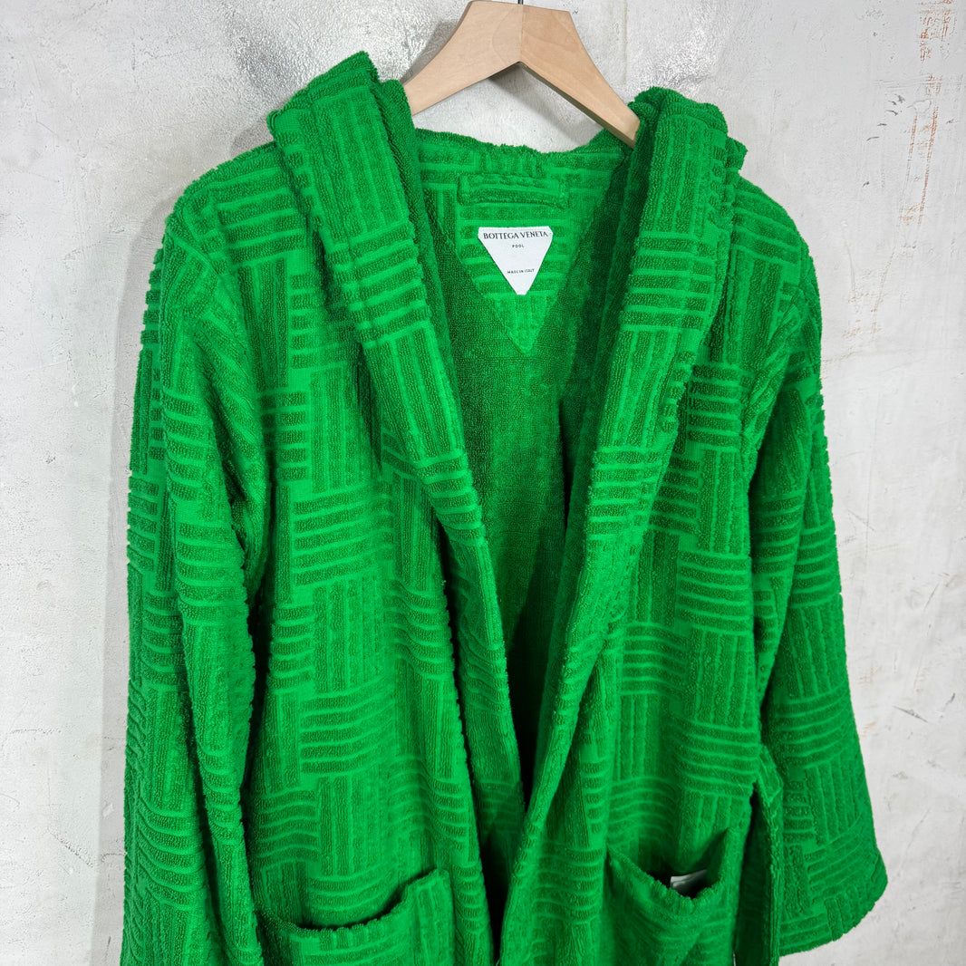Bottega Veneta Green Bath Robe