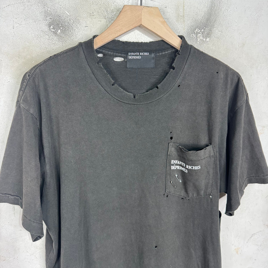 ERD Distressed Logo Pocket T-Shirt