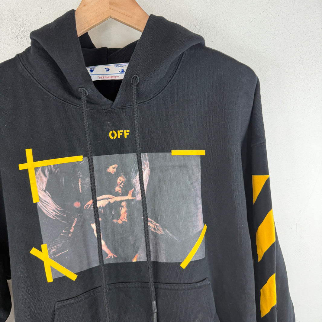 Off White Caravaggio Black/Yellow Hoodie
