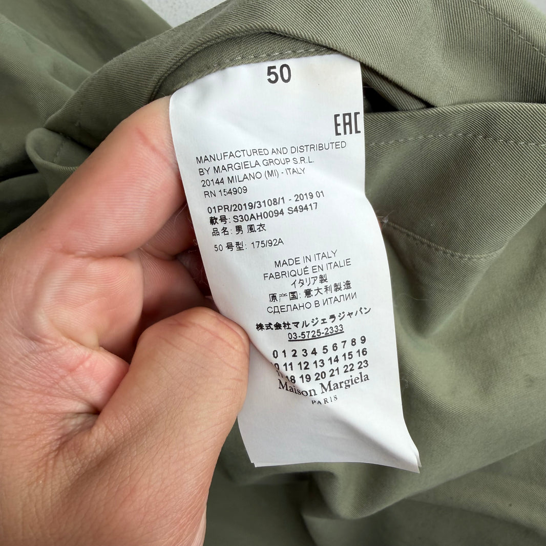Margiela Green Trench Coat
