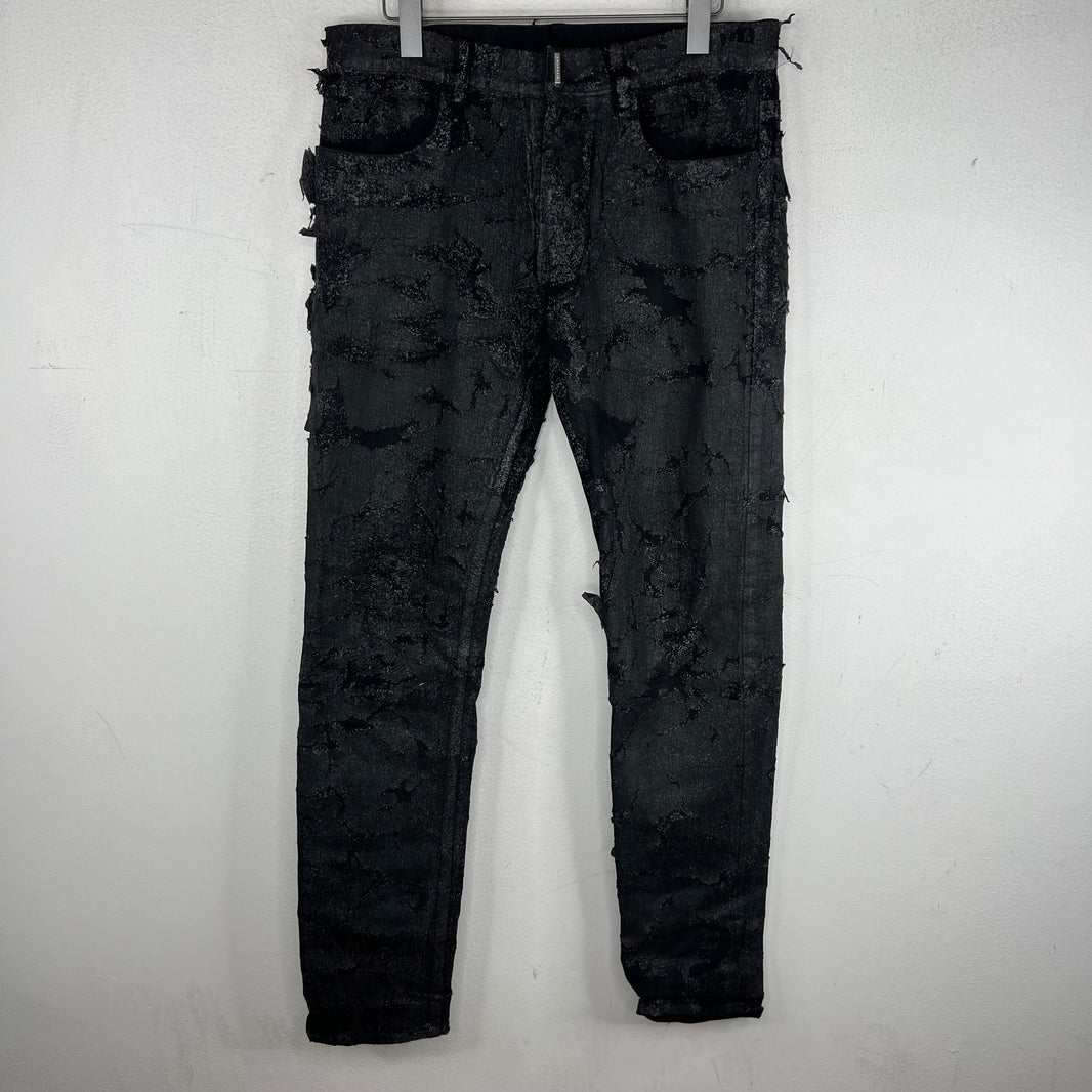 Givenchy Cracked Denim Jeans
