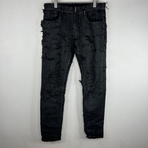 Givenchy Cracked Denim Jeans