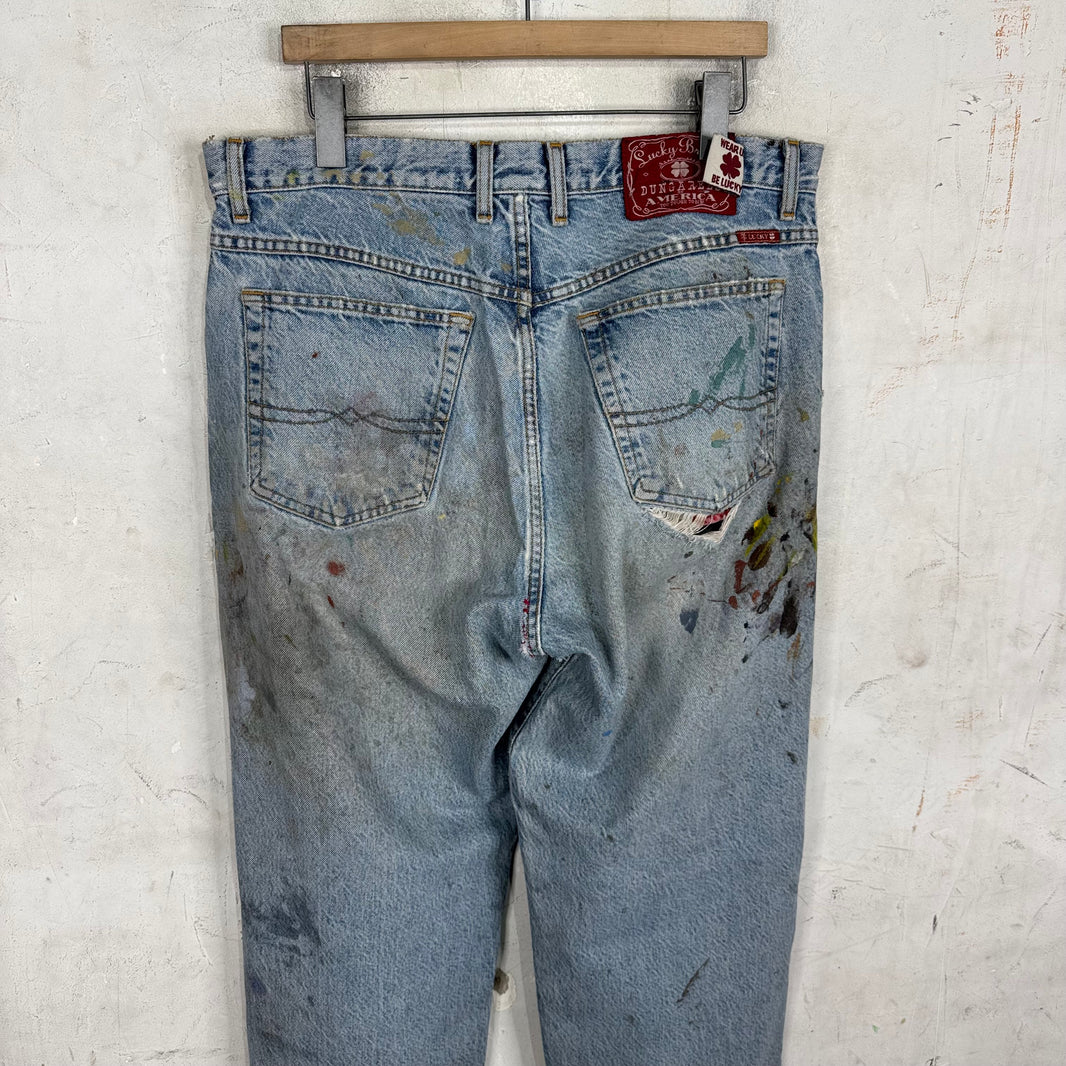 Vintage Lucky Brand Painter Distressed Jeans