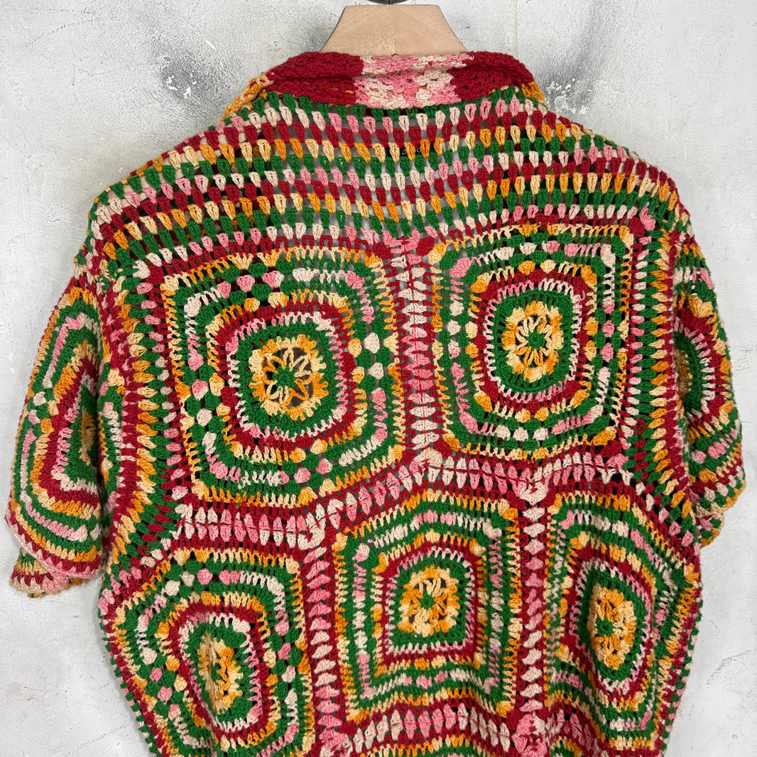 Bode Multicolor Crochet Shirt