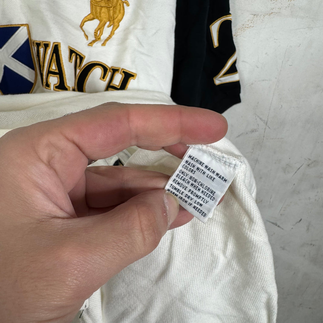 Ralph Lauren White BlackWatch Polo