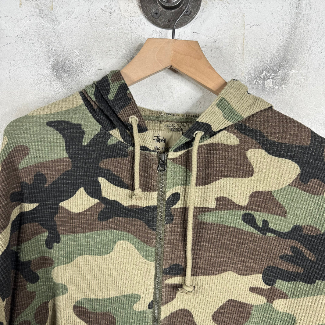 Stussy Thermal Camo Zip Hoodie