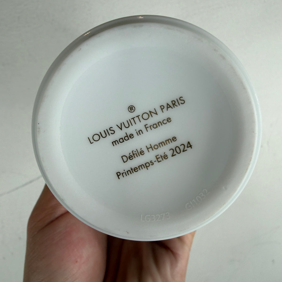 Louis Vuitton Lovers Damier Ceramic/Leather Cup