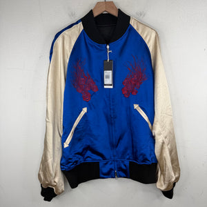 Y-3 Blue Satin Japan Souvenir Jacket