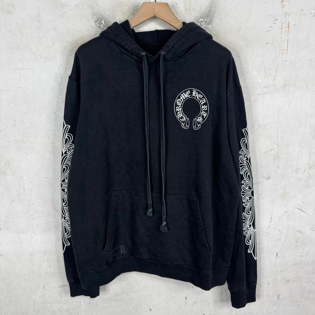 Chrome Hearts Floral Horseshoe Hoodie