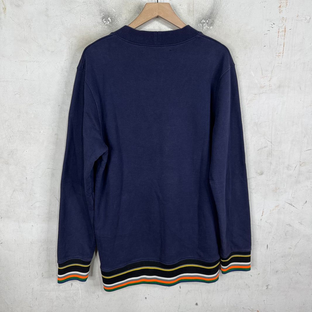Raf Simons x Sterling Ruby Striped Cuff Crewneck