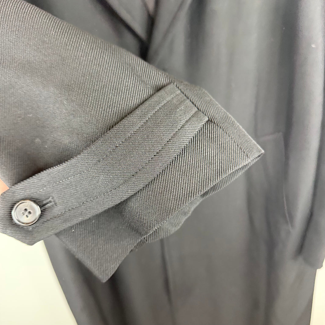 Margiela Black Strap Cuff Trench Coat
