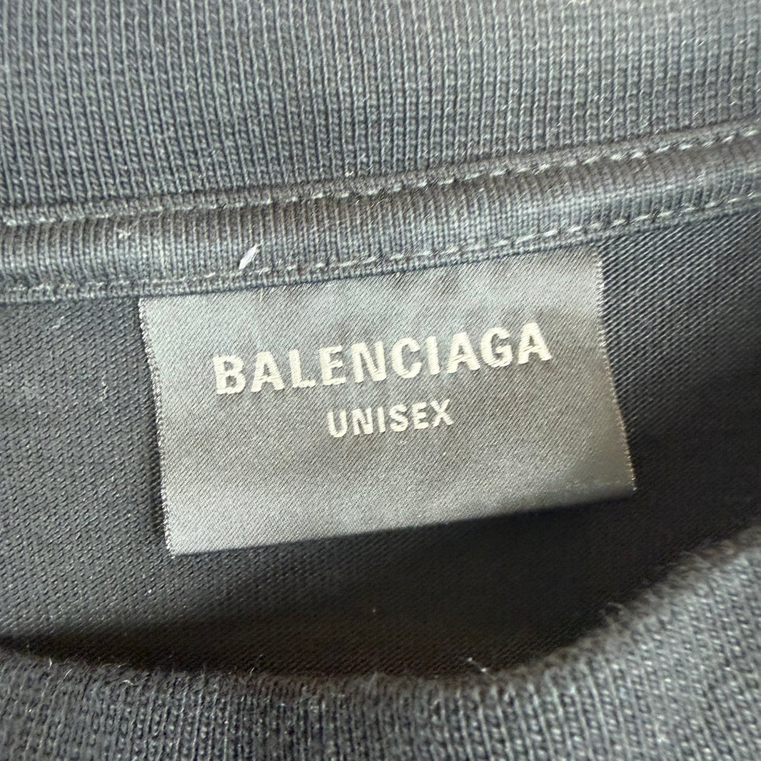 Balenciaga Heavy Metal Mud Logo T-Shirt