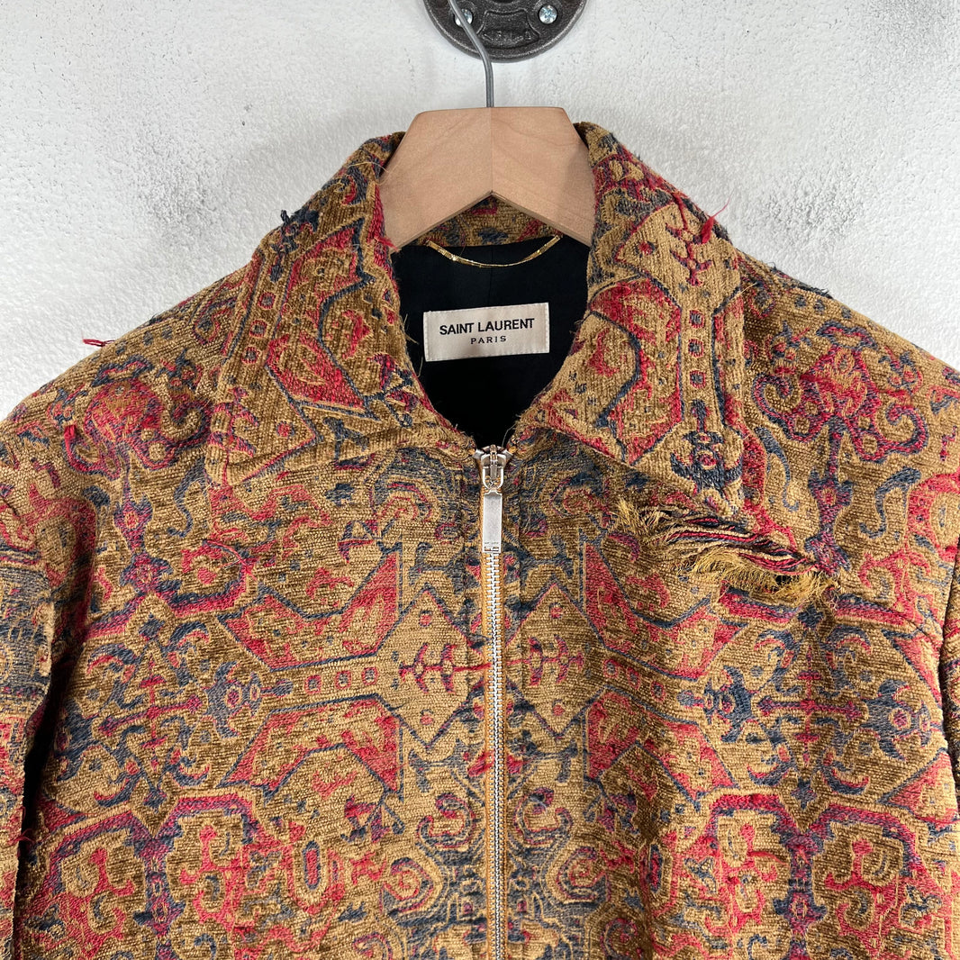 Saint Laurent Marrakech Teddy Tapestry Jacket