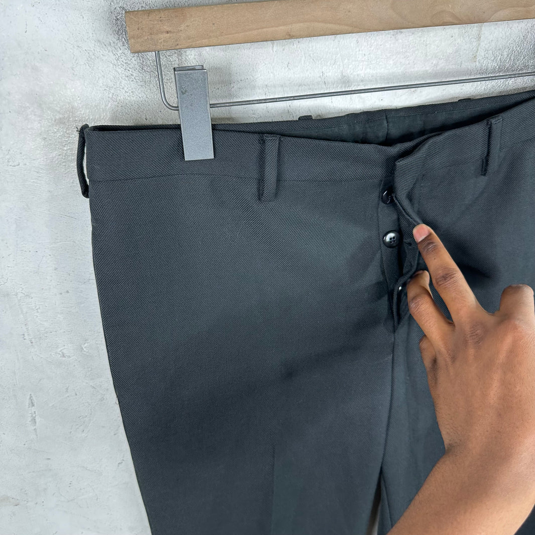 Prada Wool Mix Black Stirrup Trousers