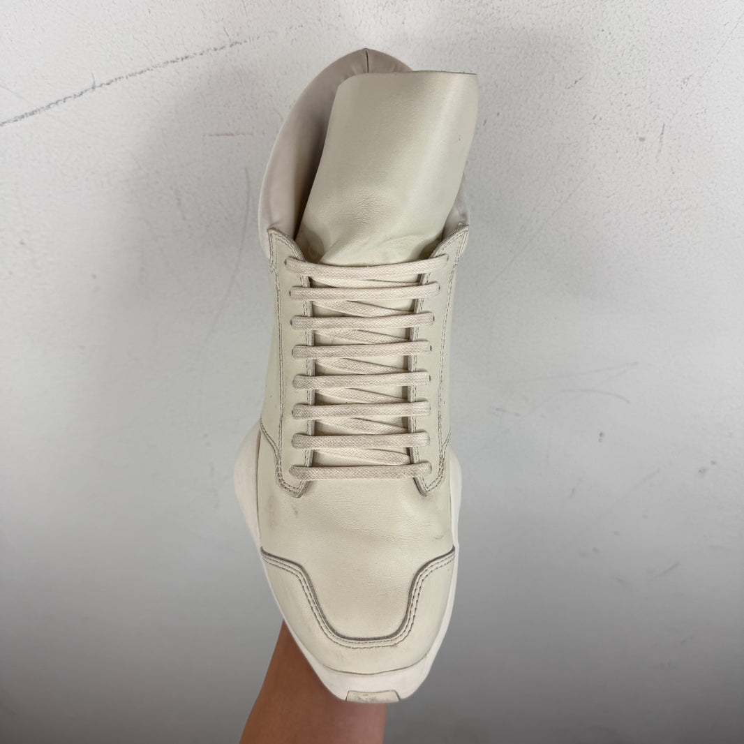 Rick Owens Adidas White Runner Sneakers