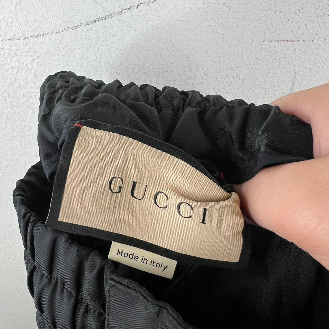 Gucci Monogram Jacquard Long Nylon Shorts