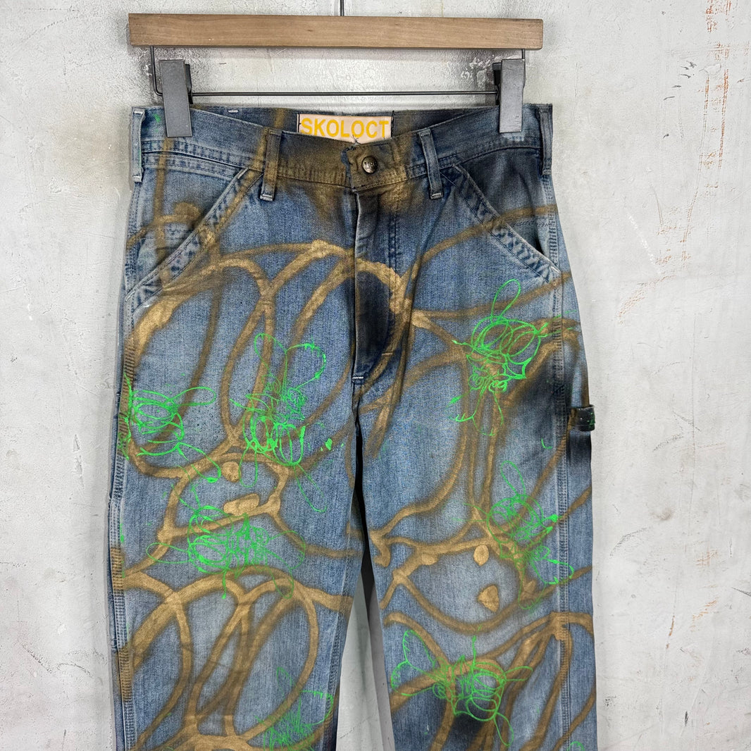 Skoloct Stencil Spraypaint Lee Jeans