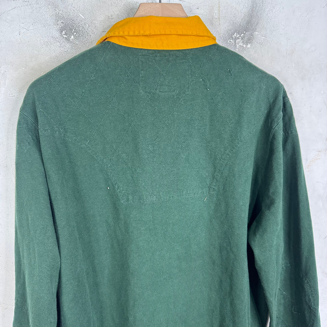 Ralph Lauren Rugby Green Crest Patch L/S Polo