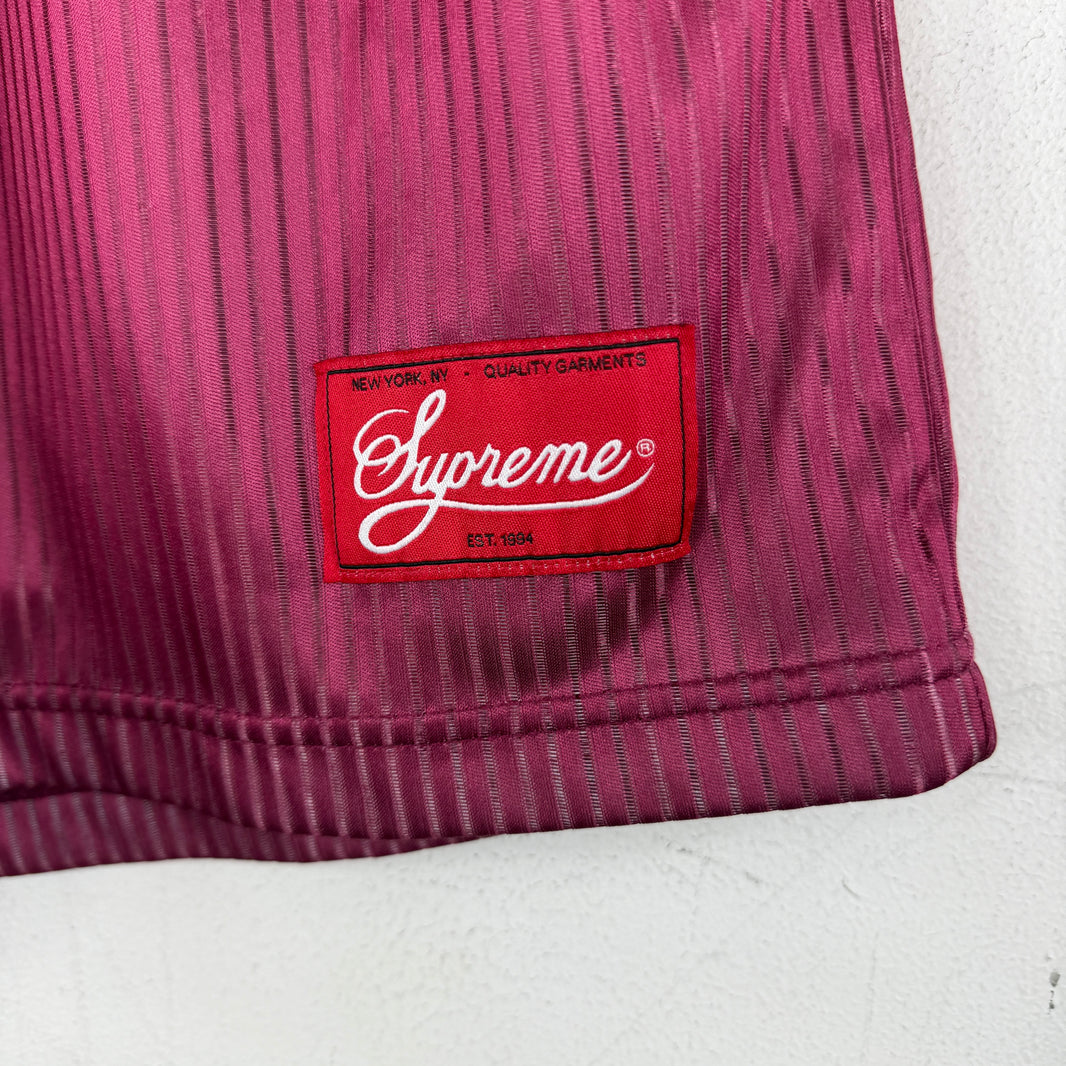 Supreme Striped Pink Gradient Gym Shorts
