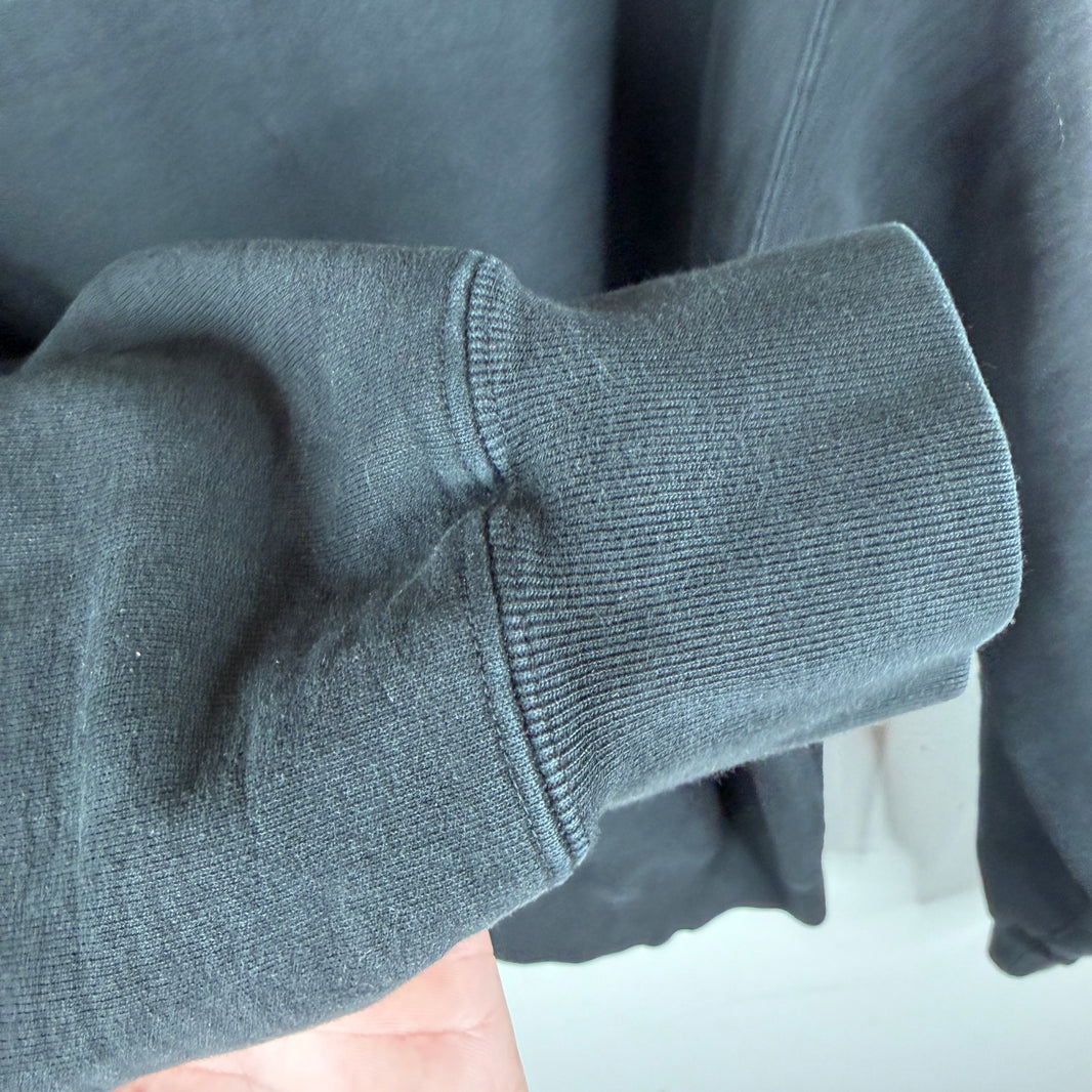 Supreme Plain Black Zip Hoodie