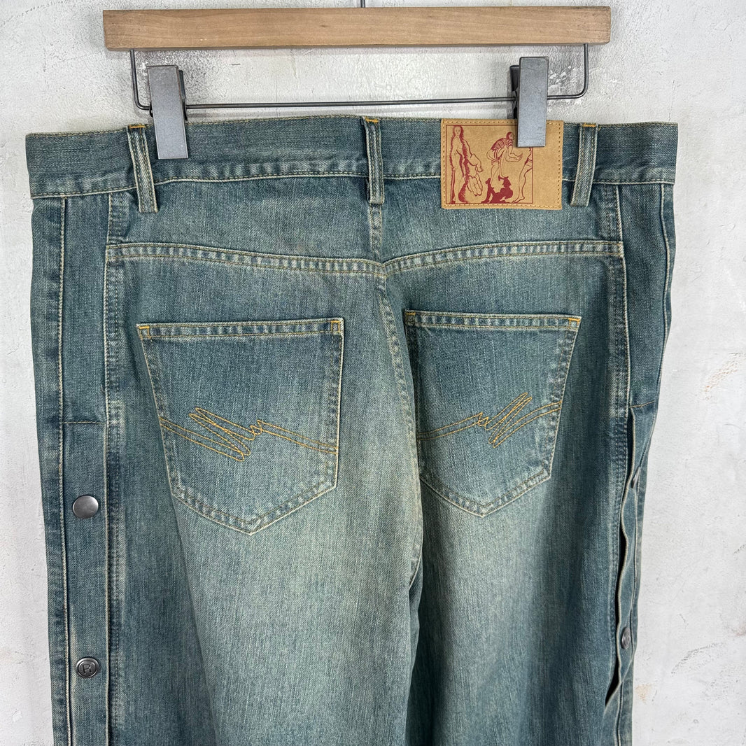 Martine Rose Pusher Snap Loose Jeans