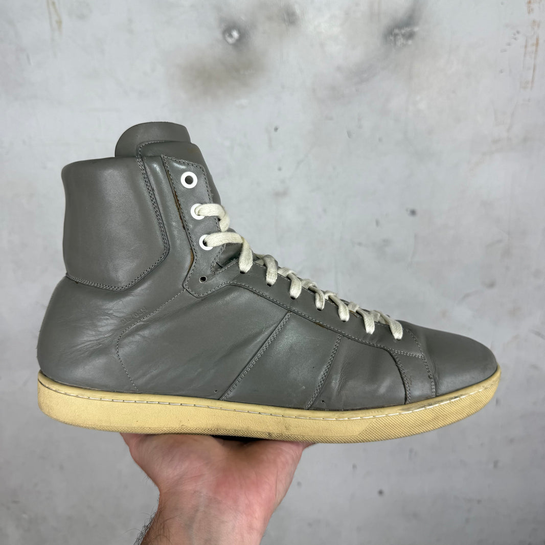 Saint Laurent Grey Leather SL03 Sneakers