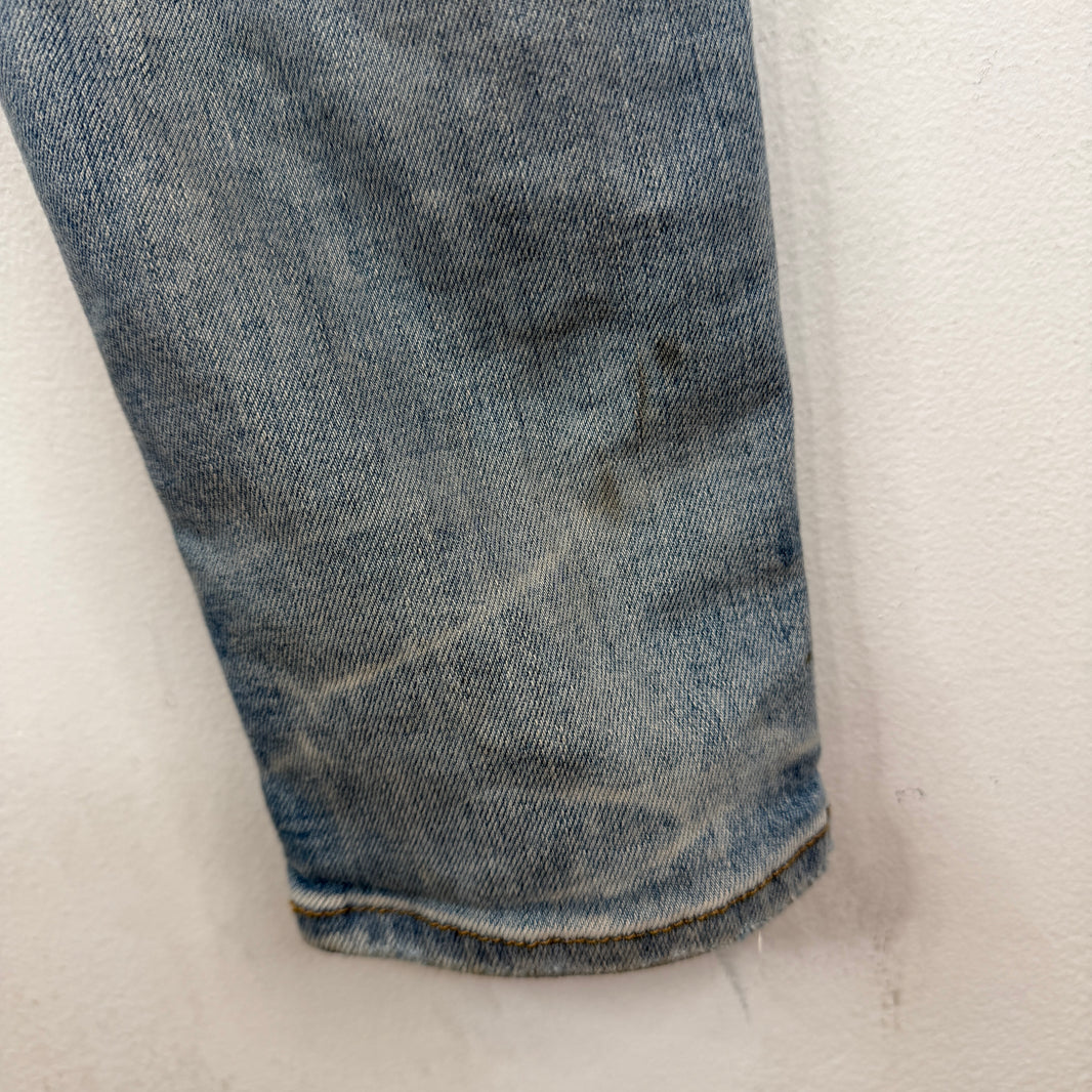 Amiri Distressed Blue Skinny Jeans