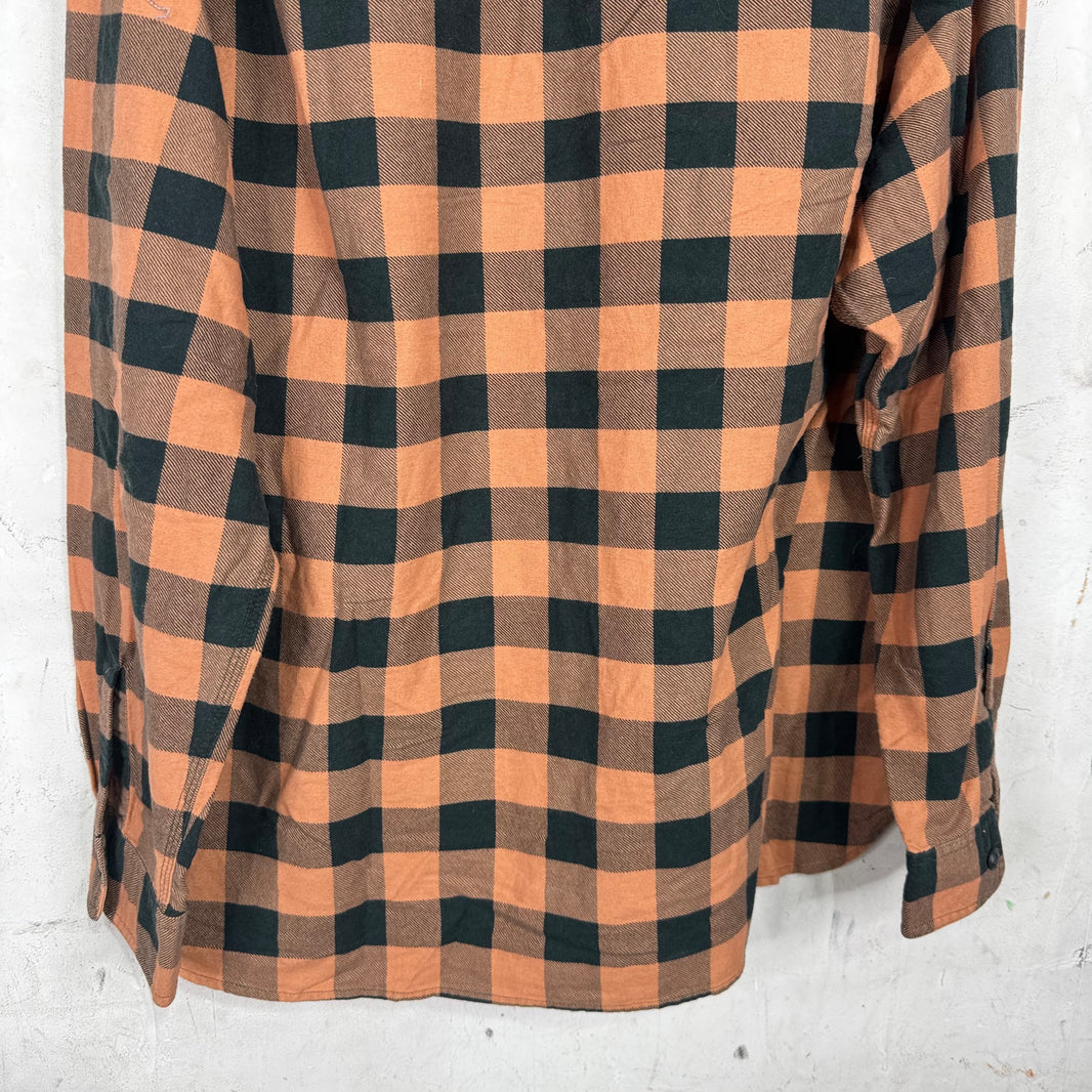 RRL Orange/Black Flannel Shirt