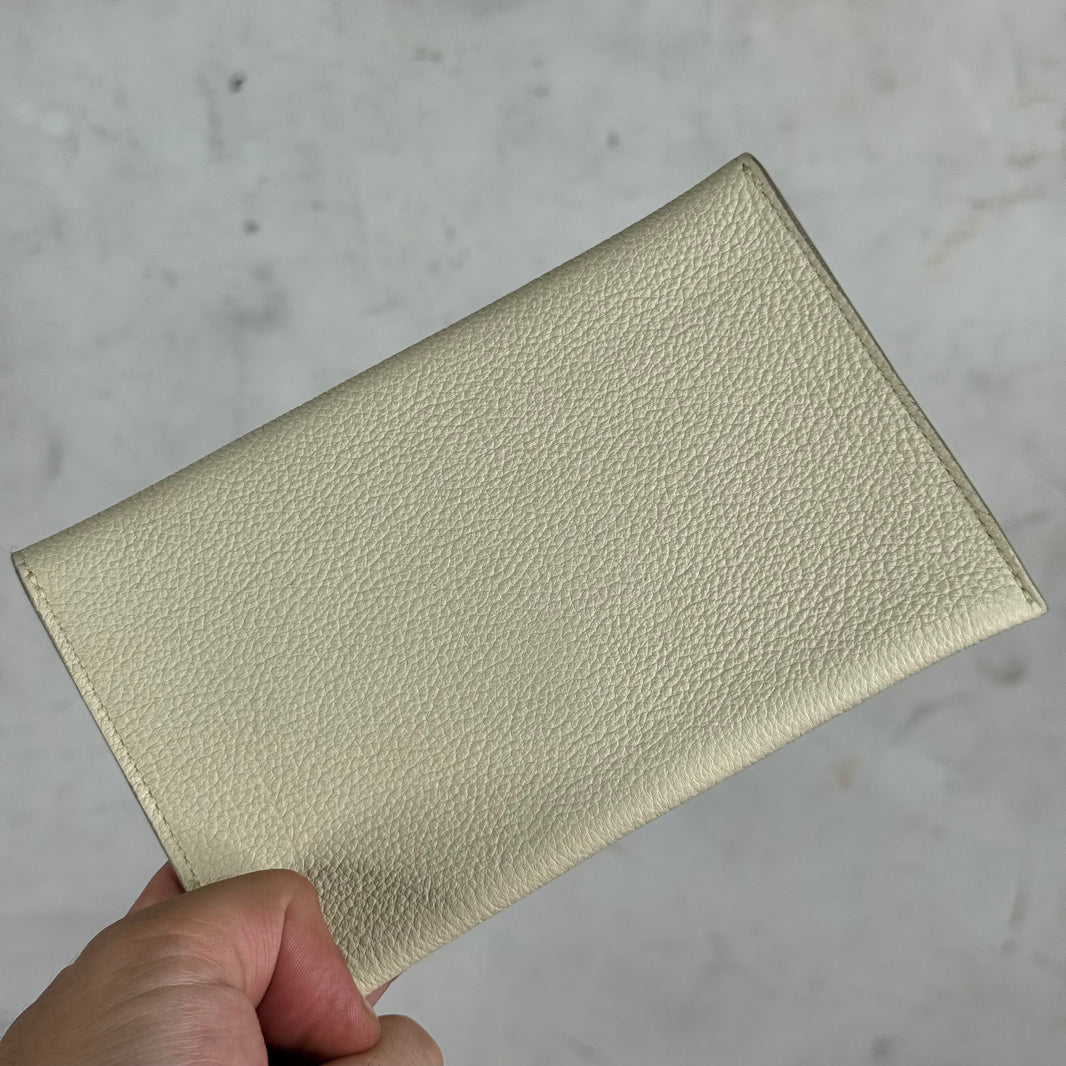 Louis Vuitton Leather Beige Envelope Pouch
