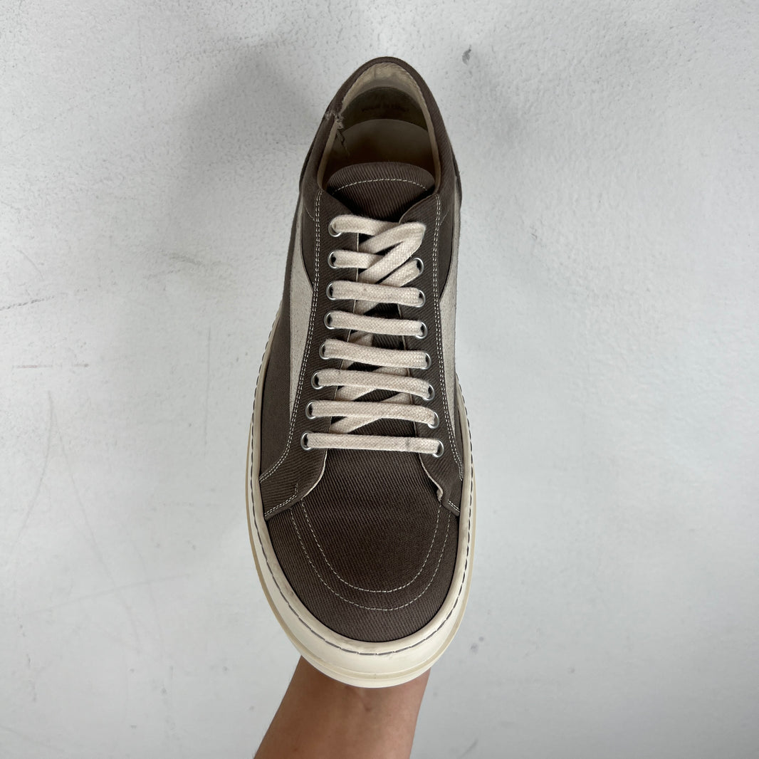 DRKSHDW Gray Canvas Twill Vans Sneakers