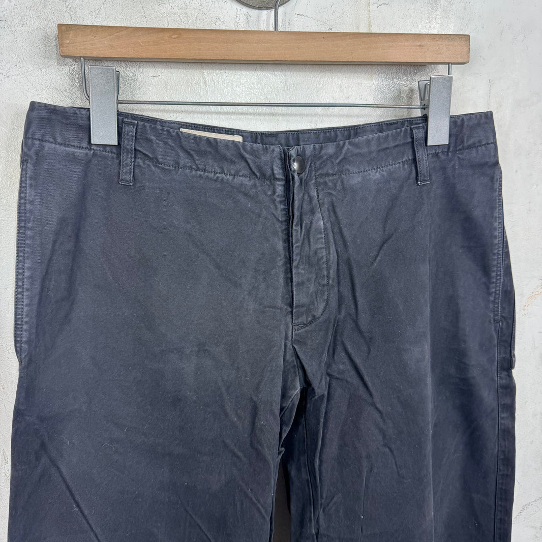 Armani Black Back Buckled Cargos