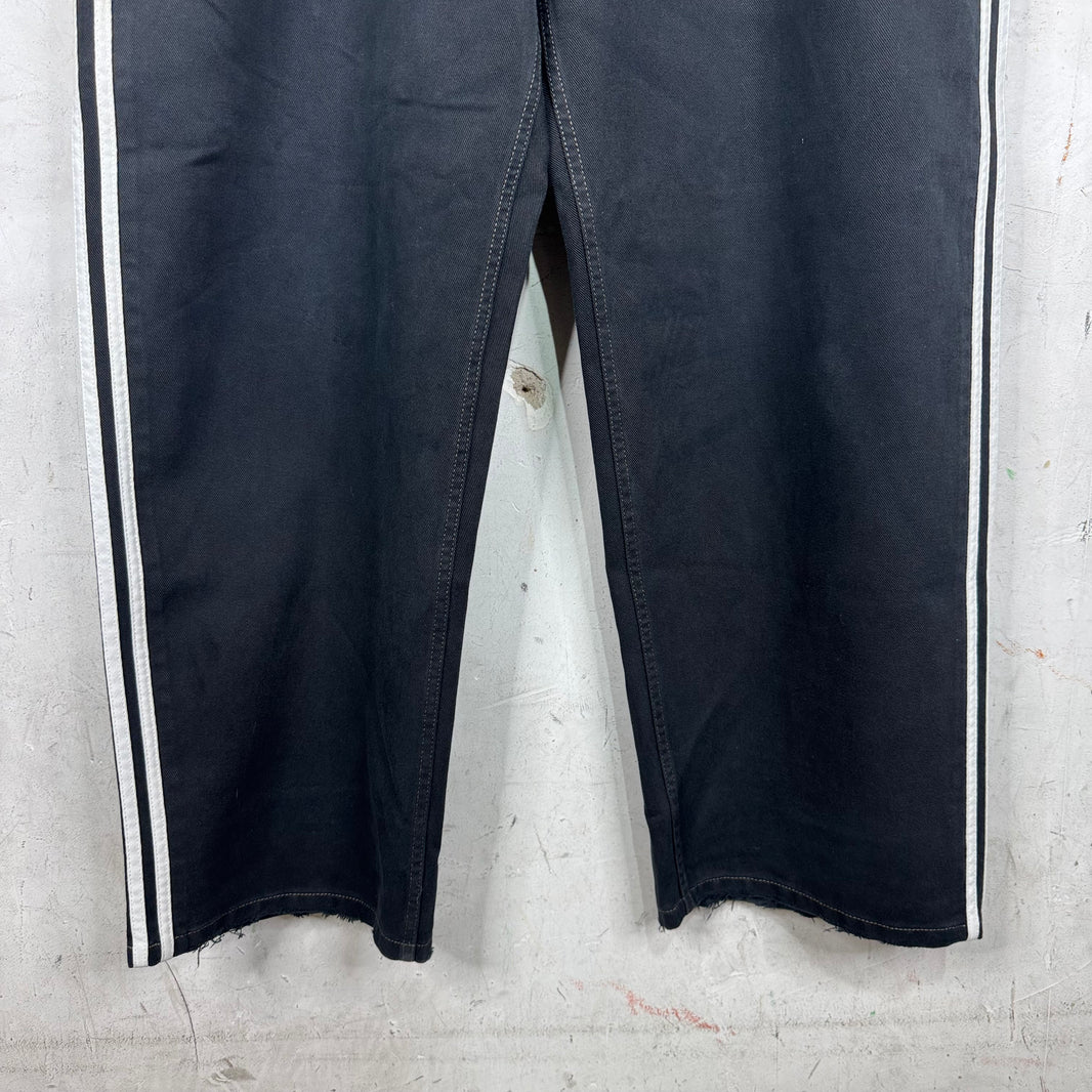 Balenciaga x Adidas Black 3 Stripe Denim