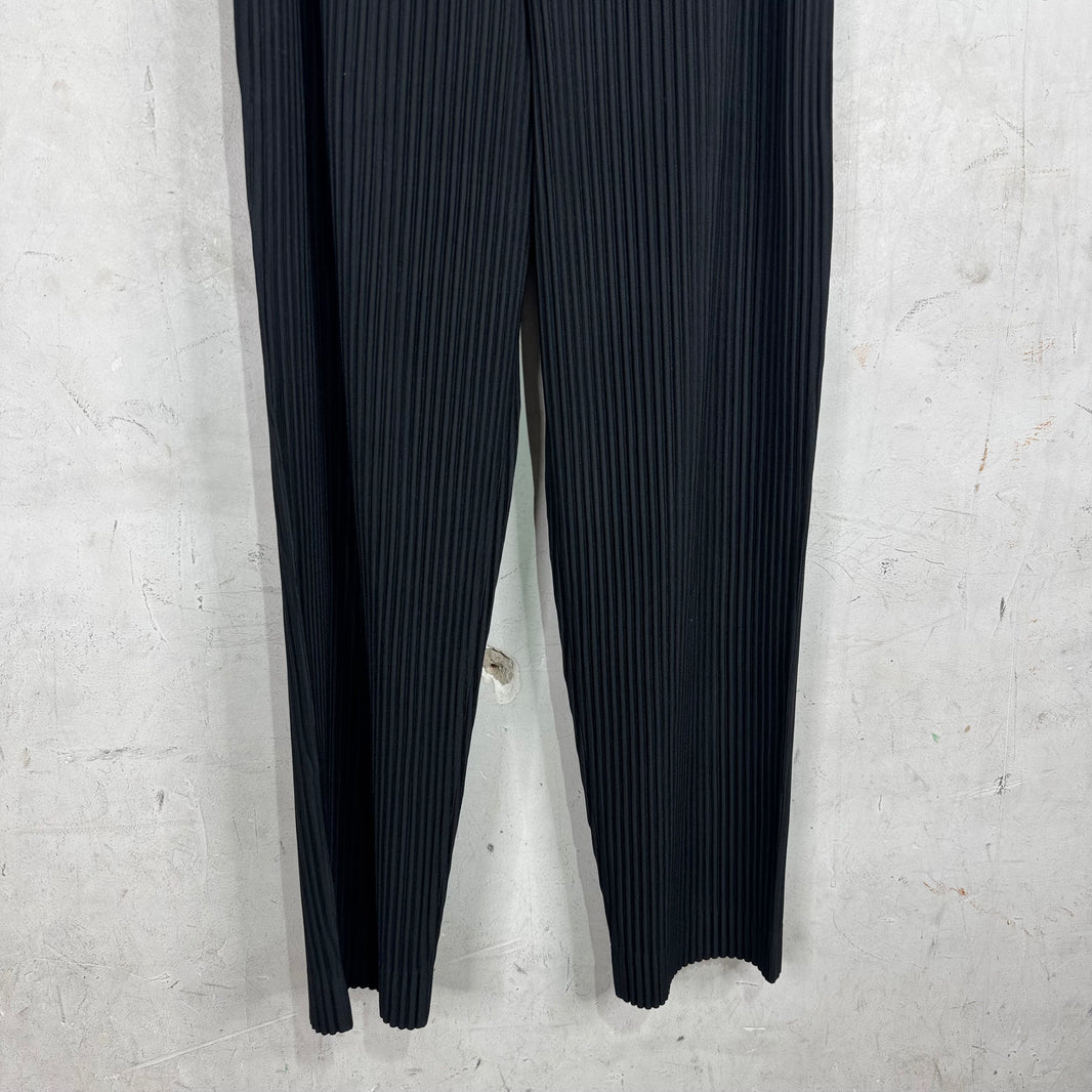 Issey Miyake Black Homme Plisse Trousers