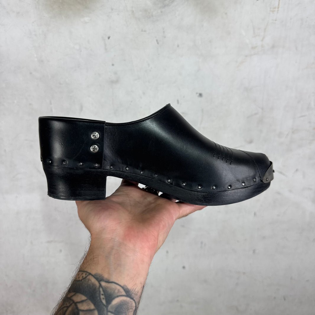 ERD Leather Studded Clogs