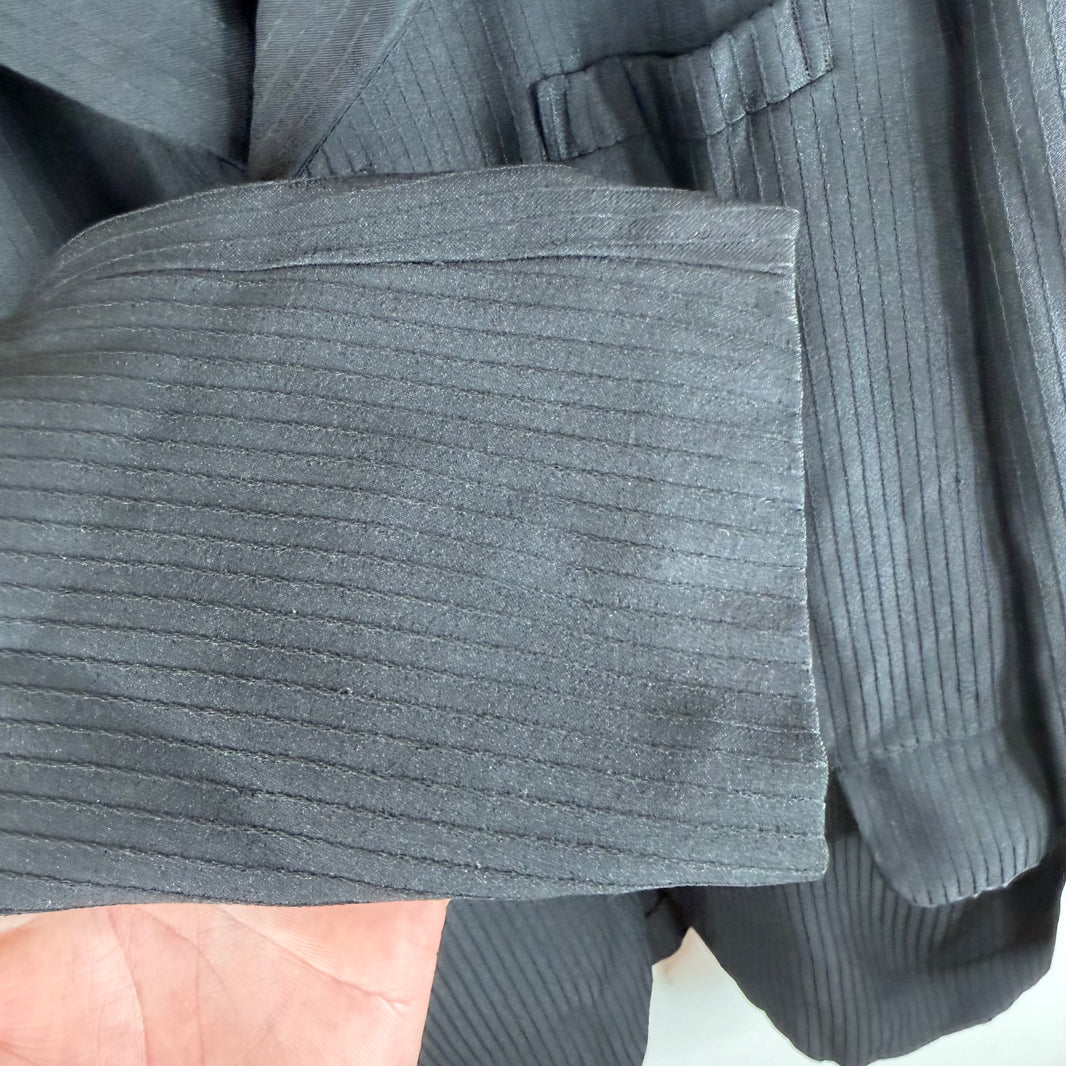 CDG Striped Flower Blazer