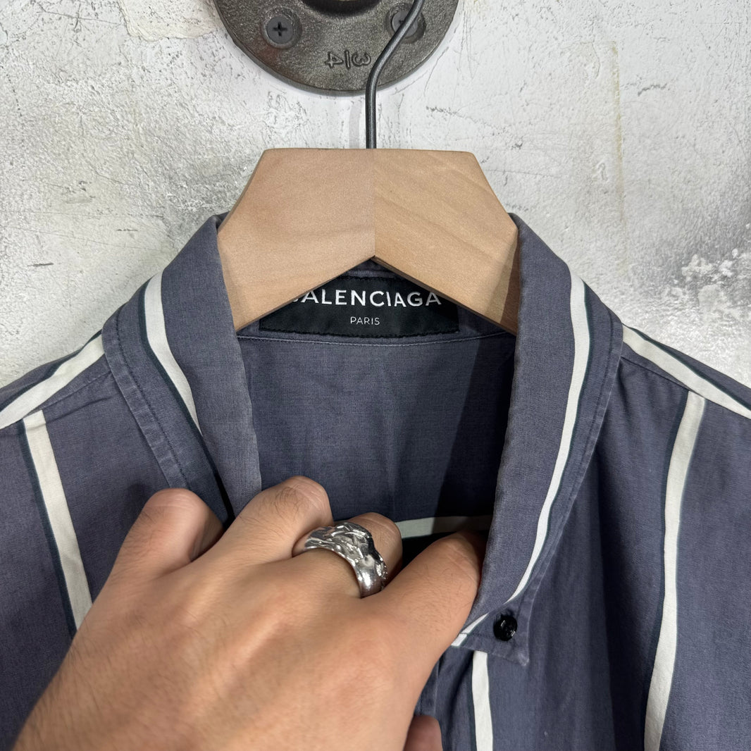 Balenciaga Power Of Dreams Striped Button Up