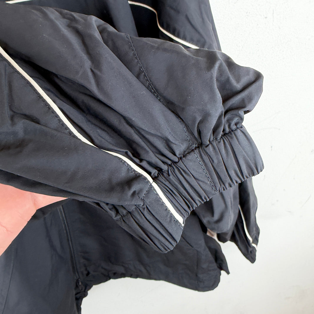 Balenciaga Black Interlock BB Logo Windbreaker Jacket