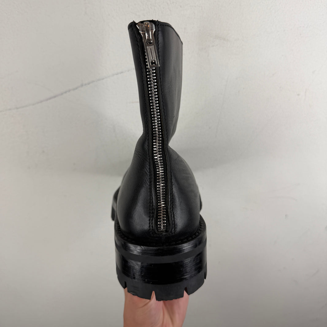 Ann Demeulemeester Back Zip Leather Boots