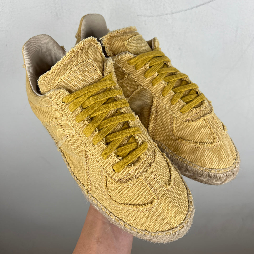 Margiela Yellow Canvas Espadrilles Replica Sneakers