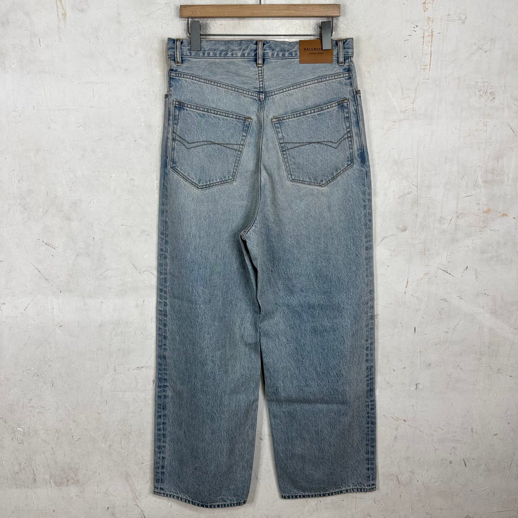 Balenciaga Garde Robe Lightwash Baggy Jeans