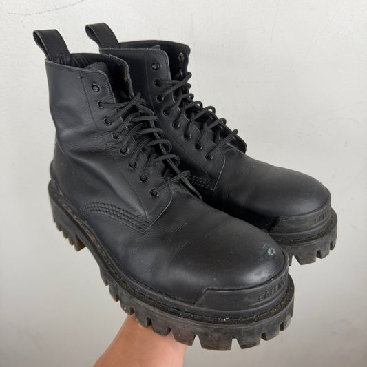 Balenciaga Leather Strike Boots